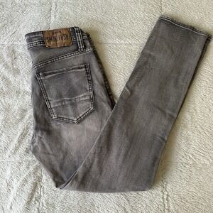 Smoke & Ash brand grey stretch denim jeans in a‎ super-slim fit 32x32